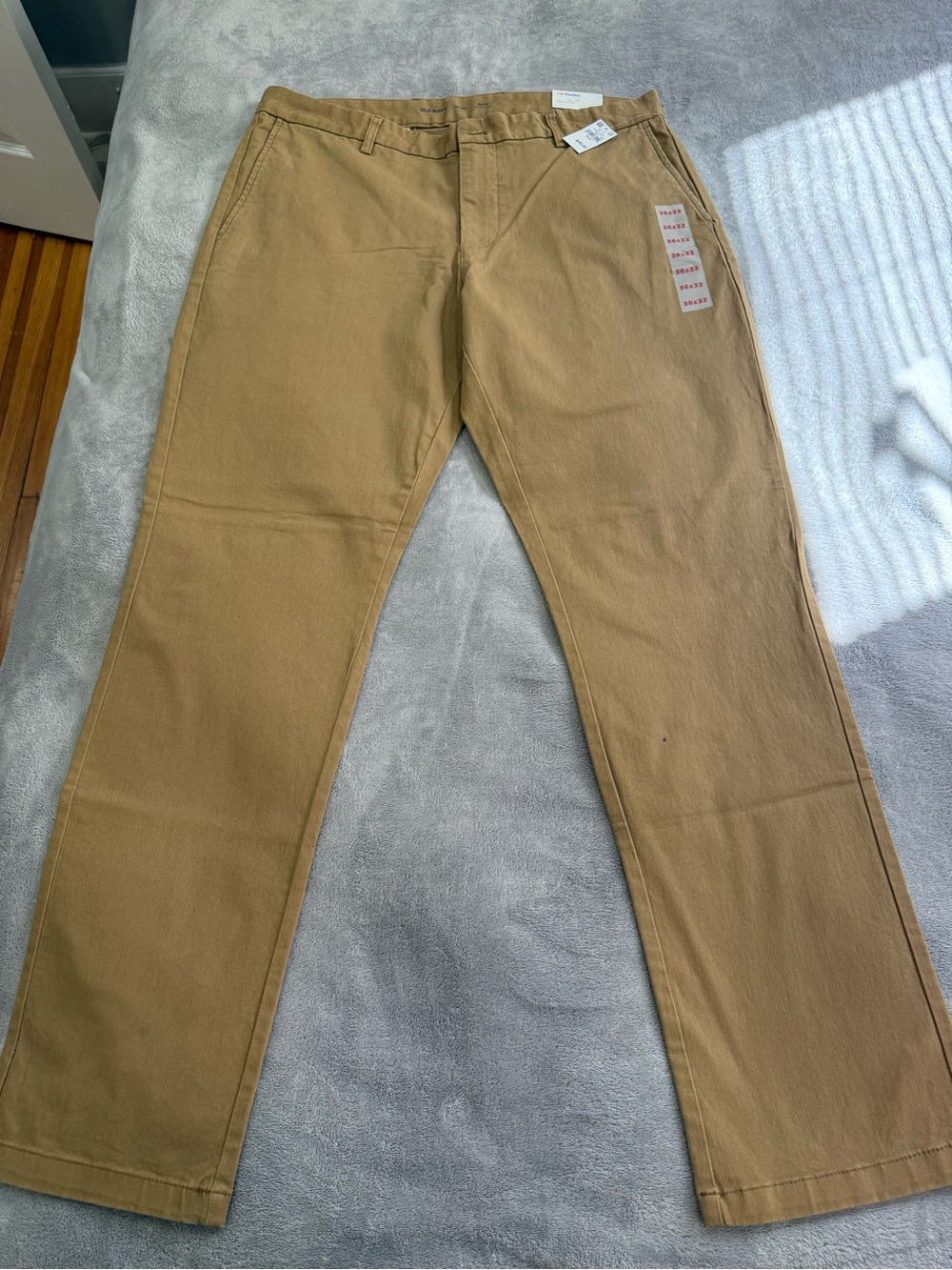 Old Navy Built-In Flex Slim Taper Chino Pants Brown Waist 36x32